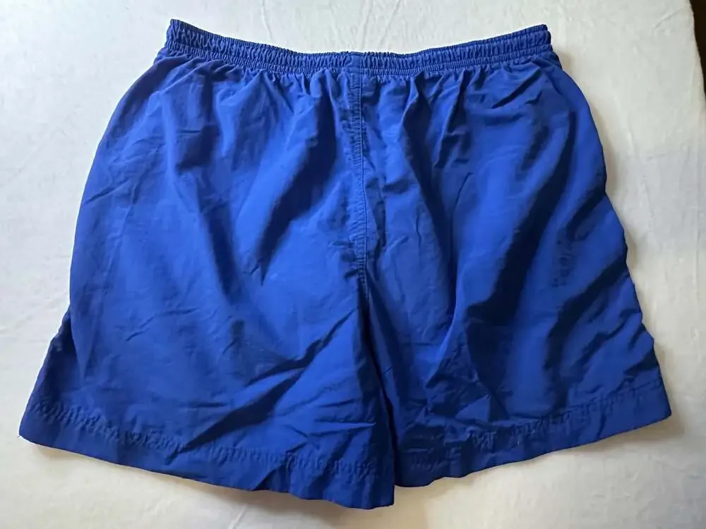 L.L.Bean Women's Blue Nylon Athletic Shorts